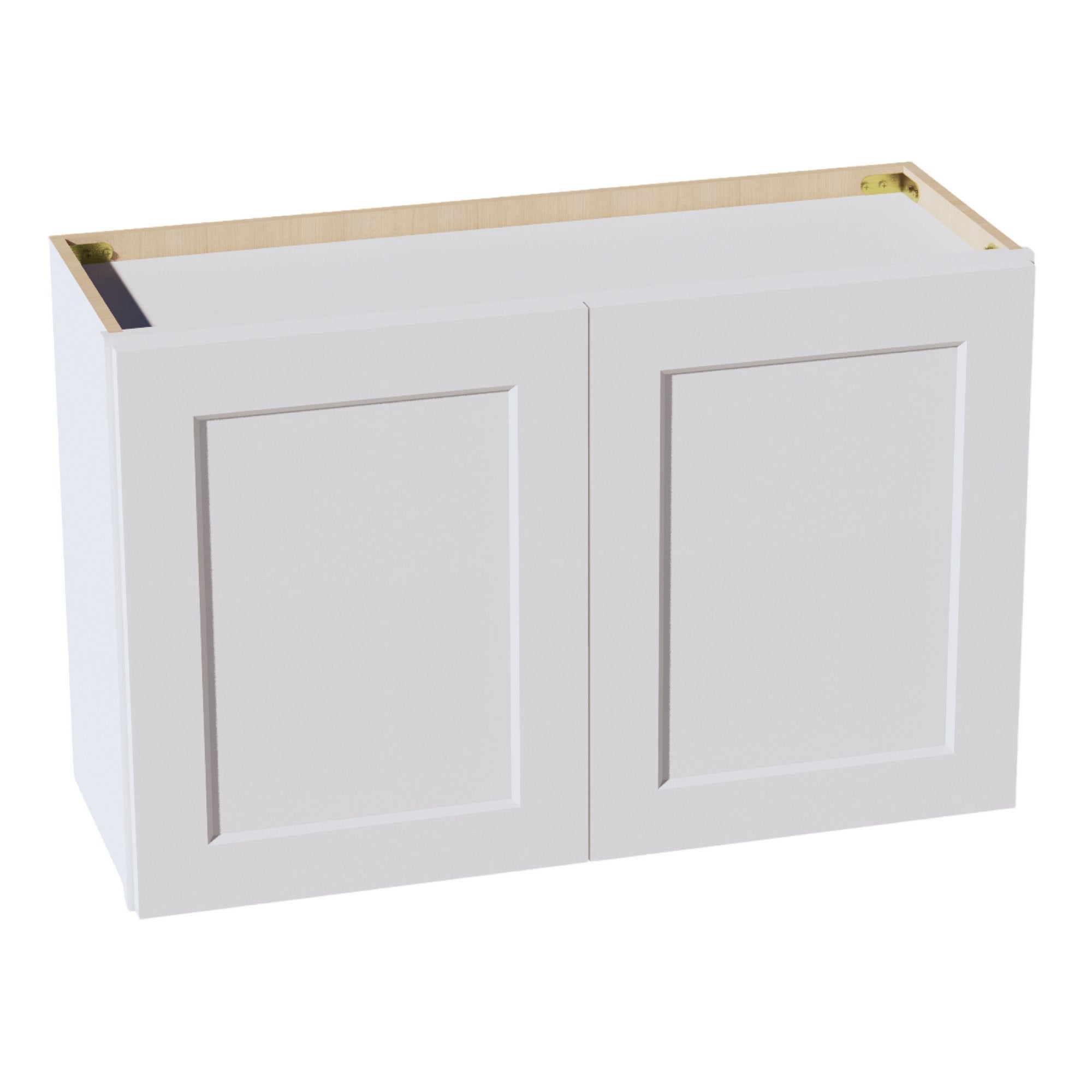 HF-W3321: Frost White Shaker 33"W x 21"H 2 Doors Standard Wall Bridge Cabinet