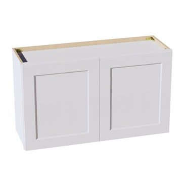 HF-W3621: Frost White Shaker 36"W x 21"H 2 Doors Standard Wall Bridge Cabinet