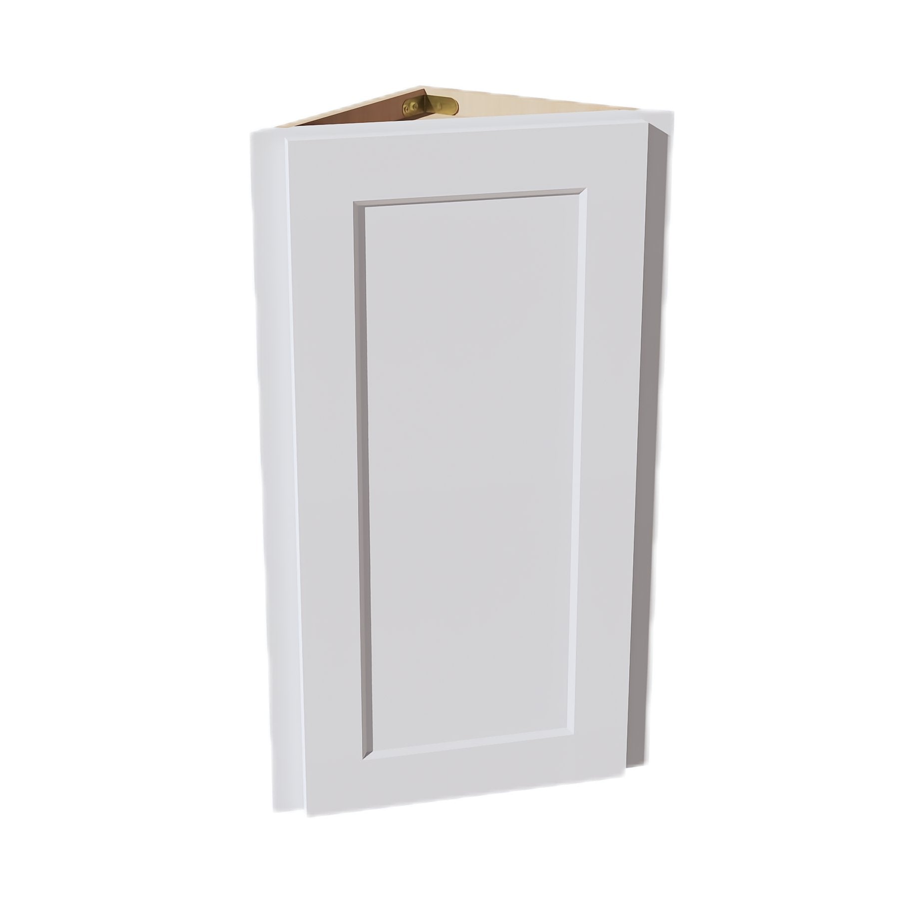 HF-WAE1230: Frost White Shaker 12"W x 30"H x 12"D 1 Door & 2 Shelves Wall Angle End Cabinet