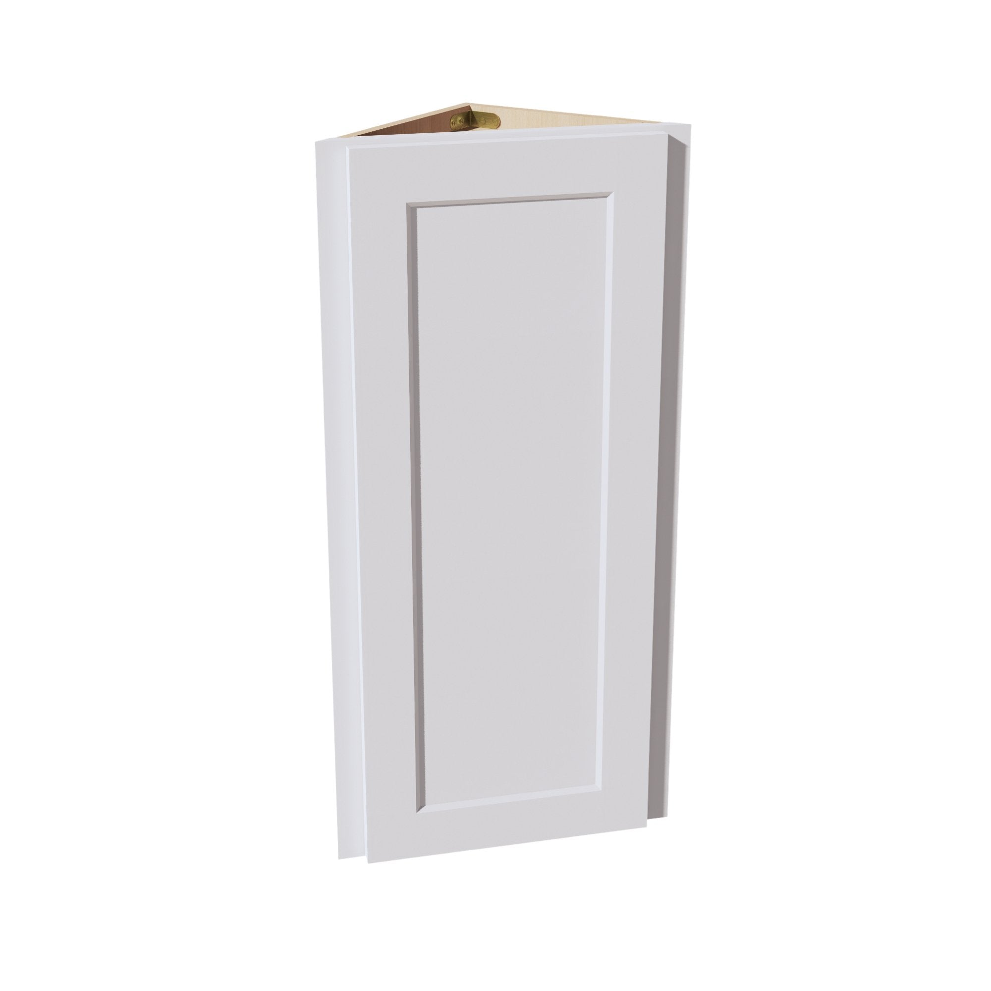 HF-WAE1236: Frost White Shaker 12"W x 36"H x 12"D 1 Door & 2 Shelves Wall Angle End Cabinet