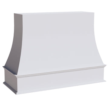HF-WRH4836: Frost White Shaker 48"W x 36"H Wood Wall Mounted Range Hoods