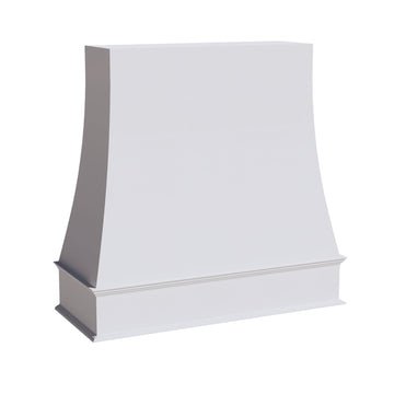 HF-WRH4848: Frost White Shaker 48"W x 48"H Wood Wall Mounted Range Hoods