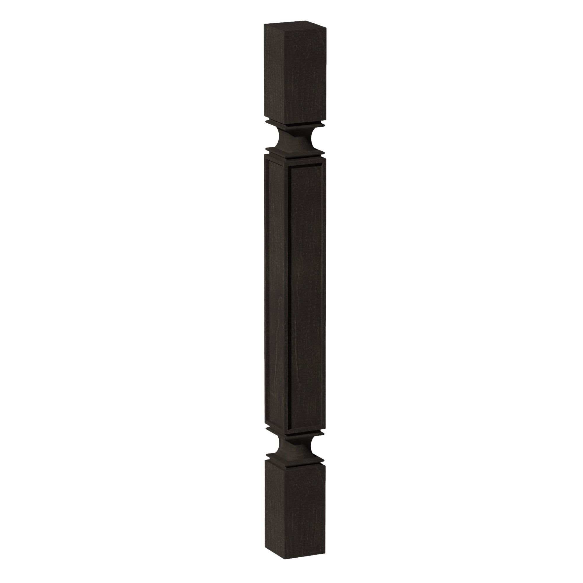 HG-SP336: Dark Gray Shaker 03"W x 36"H x 03"D Square Roman Pillar