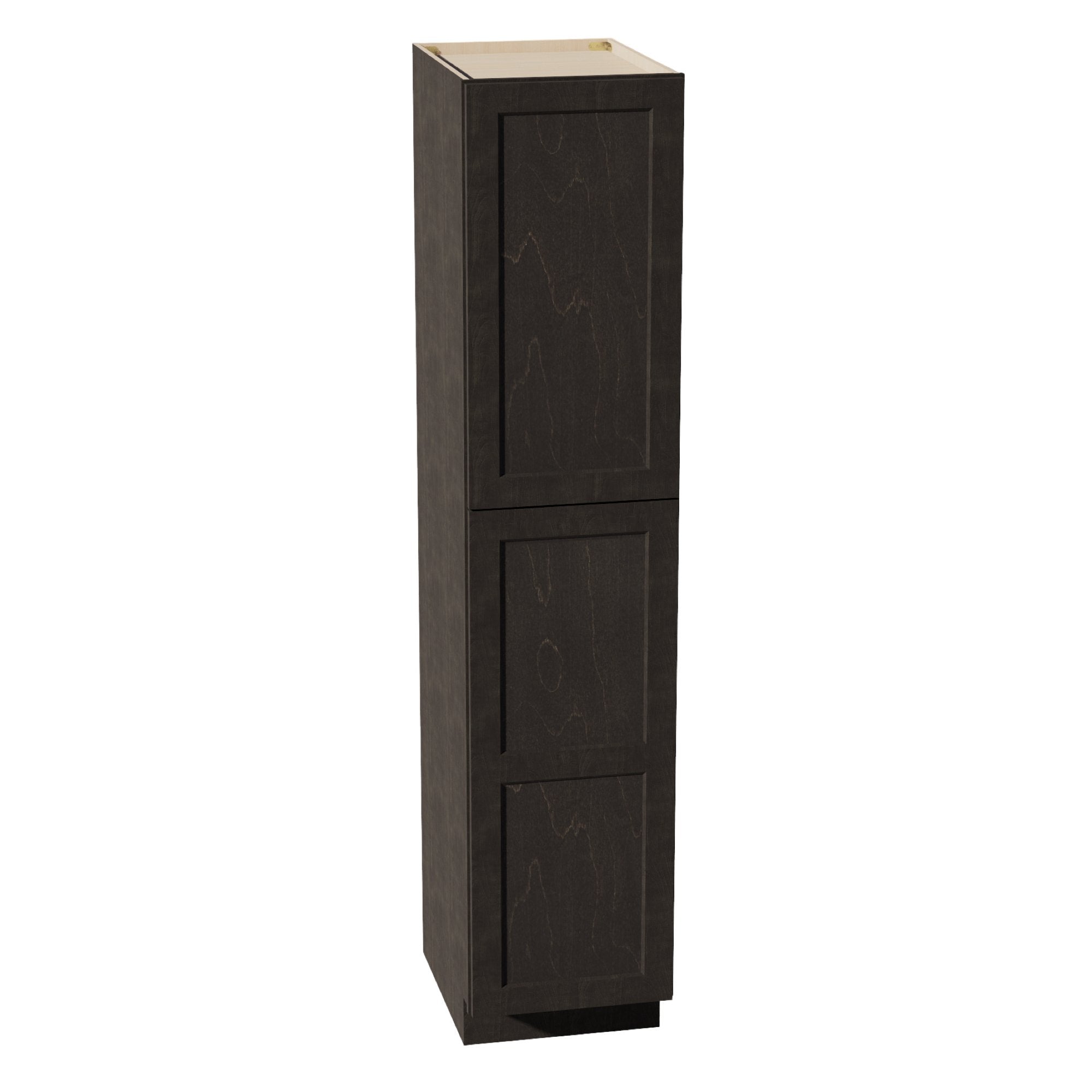 HG-TP1884: Dark Gray Shaker 18"W x 84"H x 24"D 2 Doors & 5 Shelves Tall Shelf Pantry Cabinets