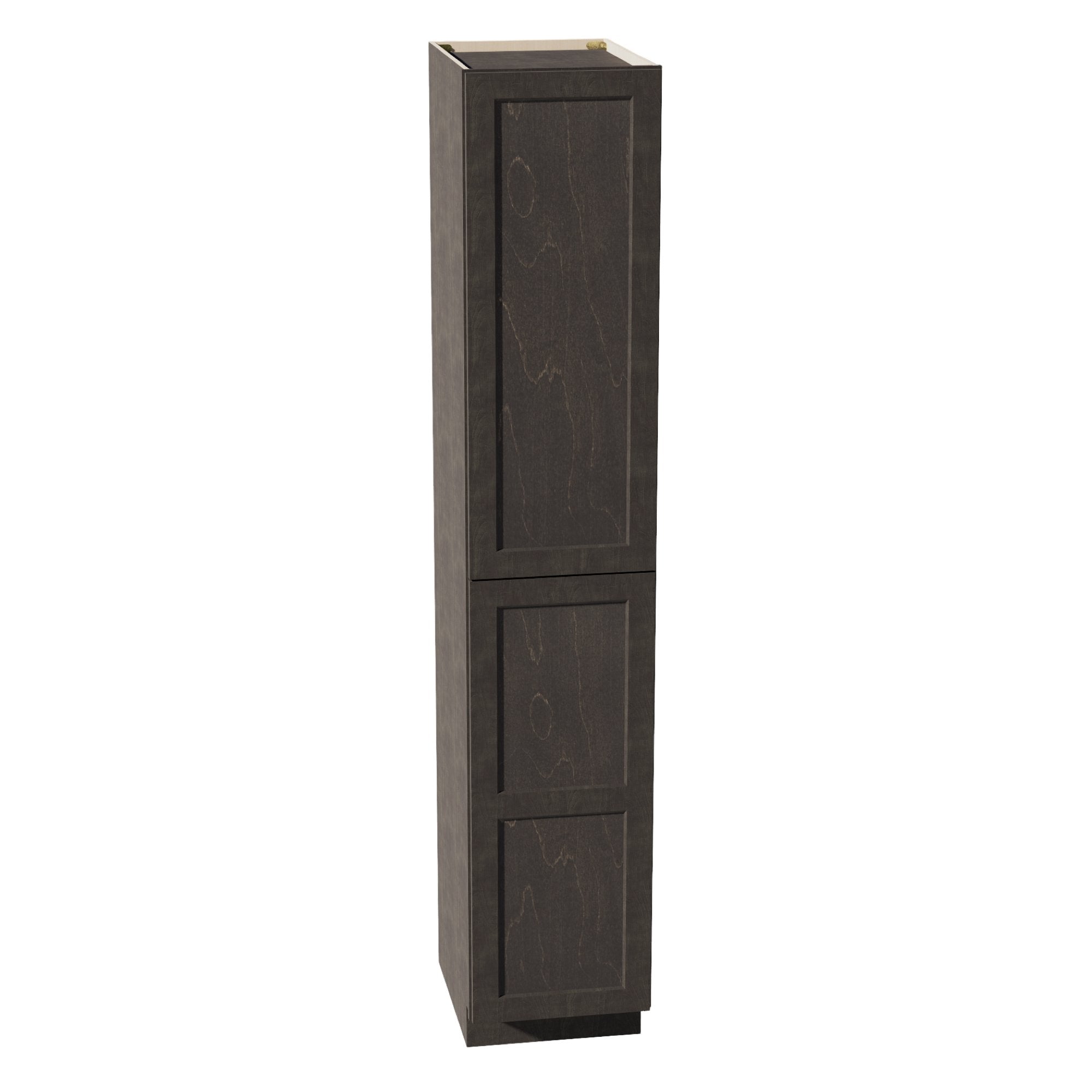 HG-TP1896: Dark Gray Shaker 18"W x 96"H x 24"D 2 Doors & 6 Shelves Tall Shelf Pantry Cabinets