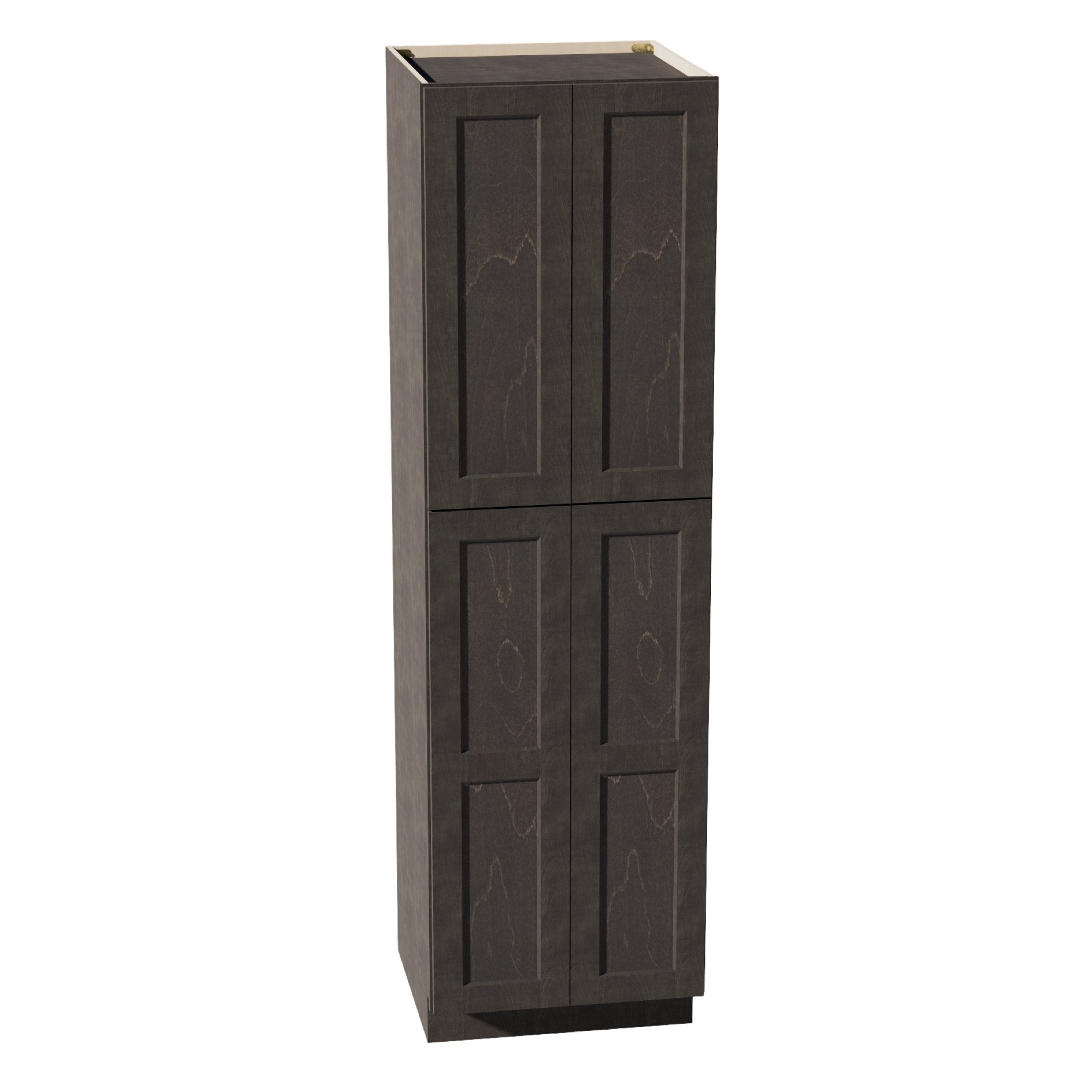 HG-TP2484: Dark Gray Shaker 24"W x 84"H x 24"D 5 Door & 5 Shelves Tall Shelf Pantry Cabinets