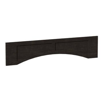 HG-VARP54: Dark Gray Shaker 54"W x 12"H x 3/4"D Arched Valance with Raised Panel