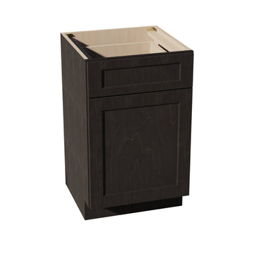 HG-VB2121: Dark Gray Shaker 21"W x 34-1/2"H x 21"D 1 Door & 1 Drawer Single Door Vanity Base Cabinets