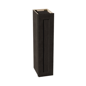 HG-W0936: Dark Gray Shaker 09"W x 36"H 1 Door & 2 Shelves Standard Wall Cabinet