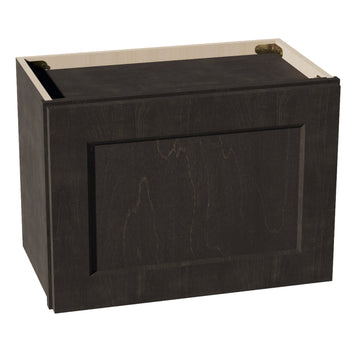 HG-W2115: Dark Gray Shaker 21"W x 15"H 1 Door Standard Wall Bridge Cabinet