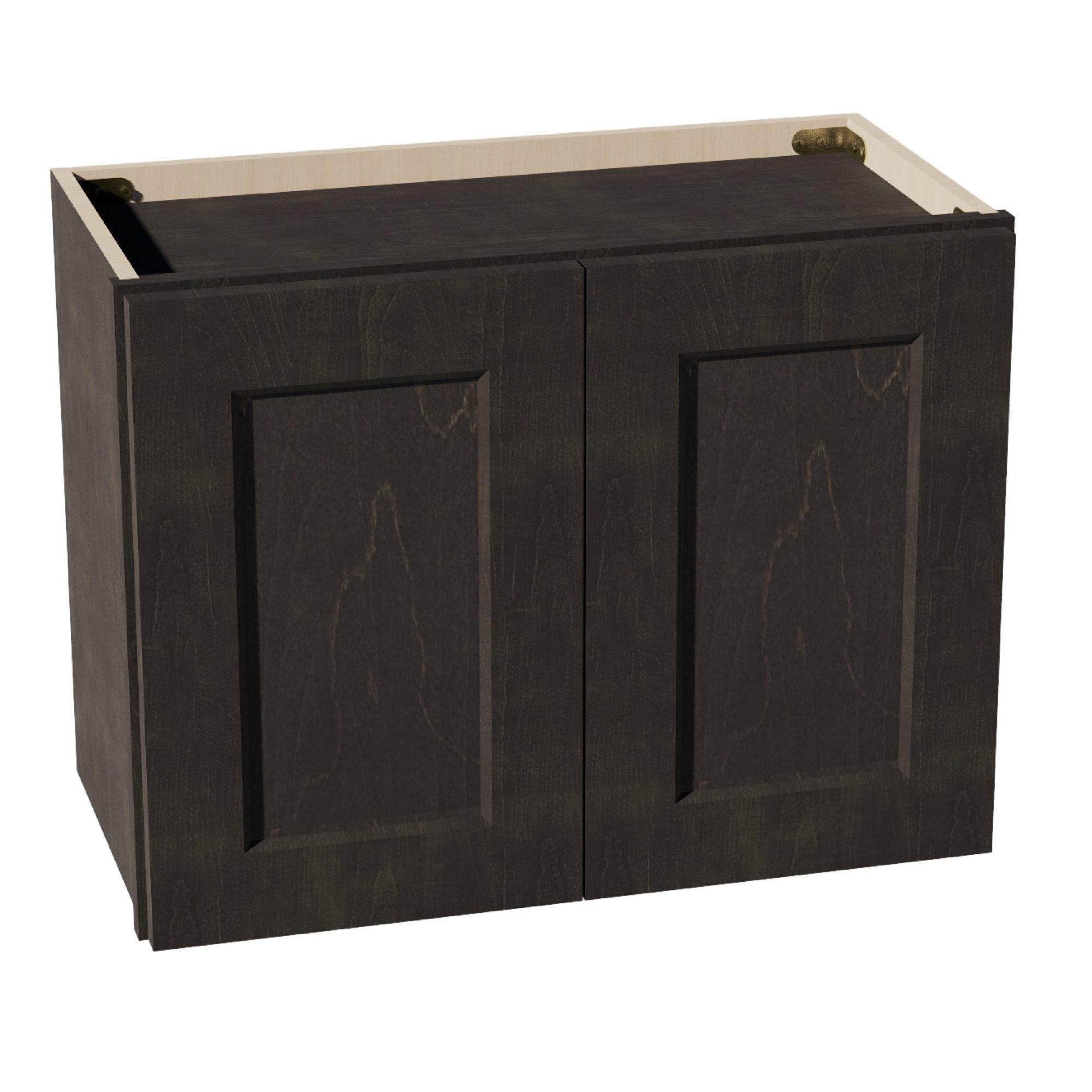 HG-W2418: Dark Gray Shaker 24"W x 18"H 2 Doors Standard Wall Bridge Cabinet