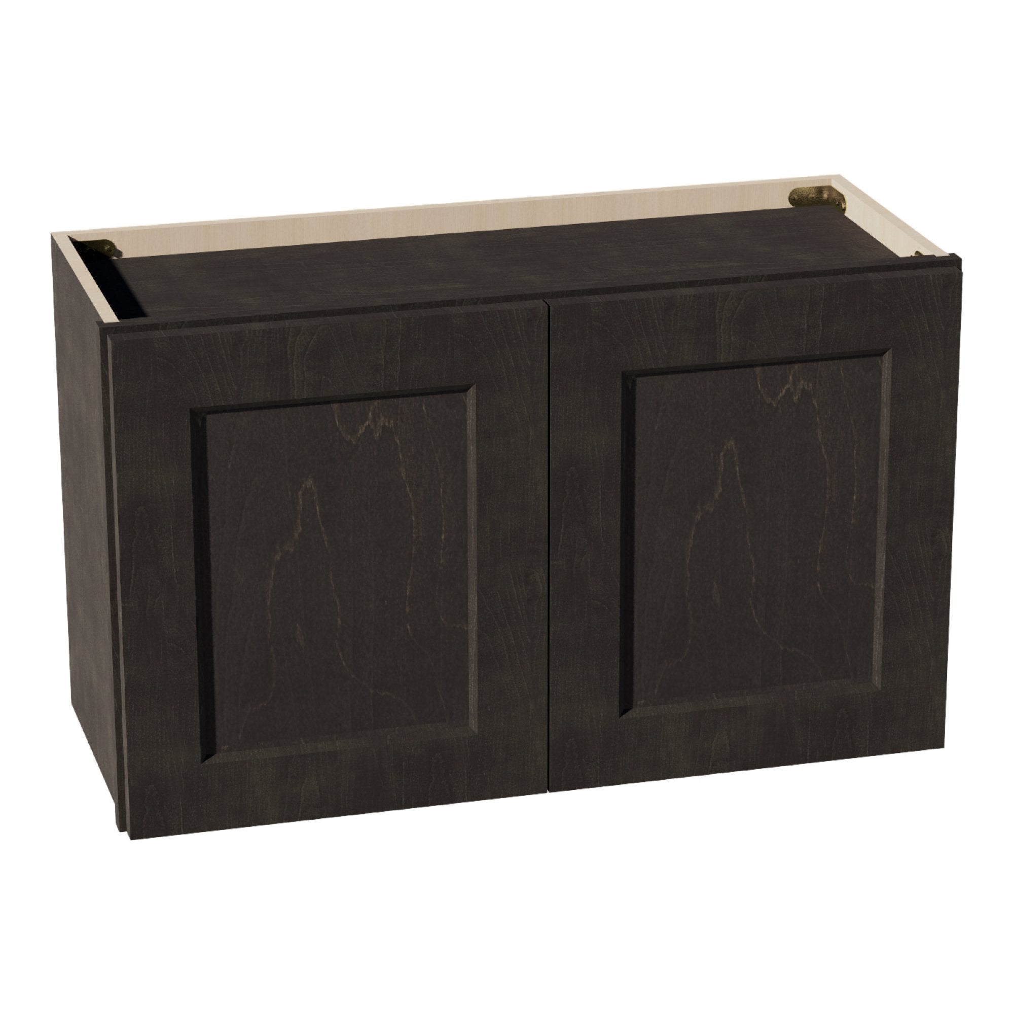 HG-W3018: Dark Gray Shaker 30"W x 18"H 2 Doors Standard Wall Bridge Cabinet