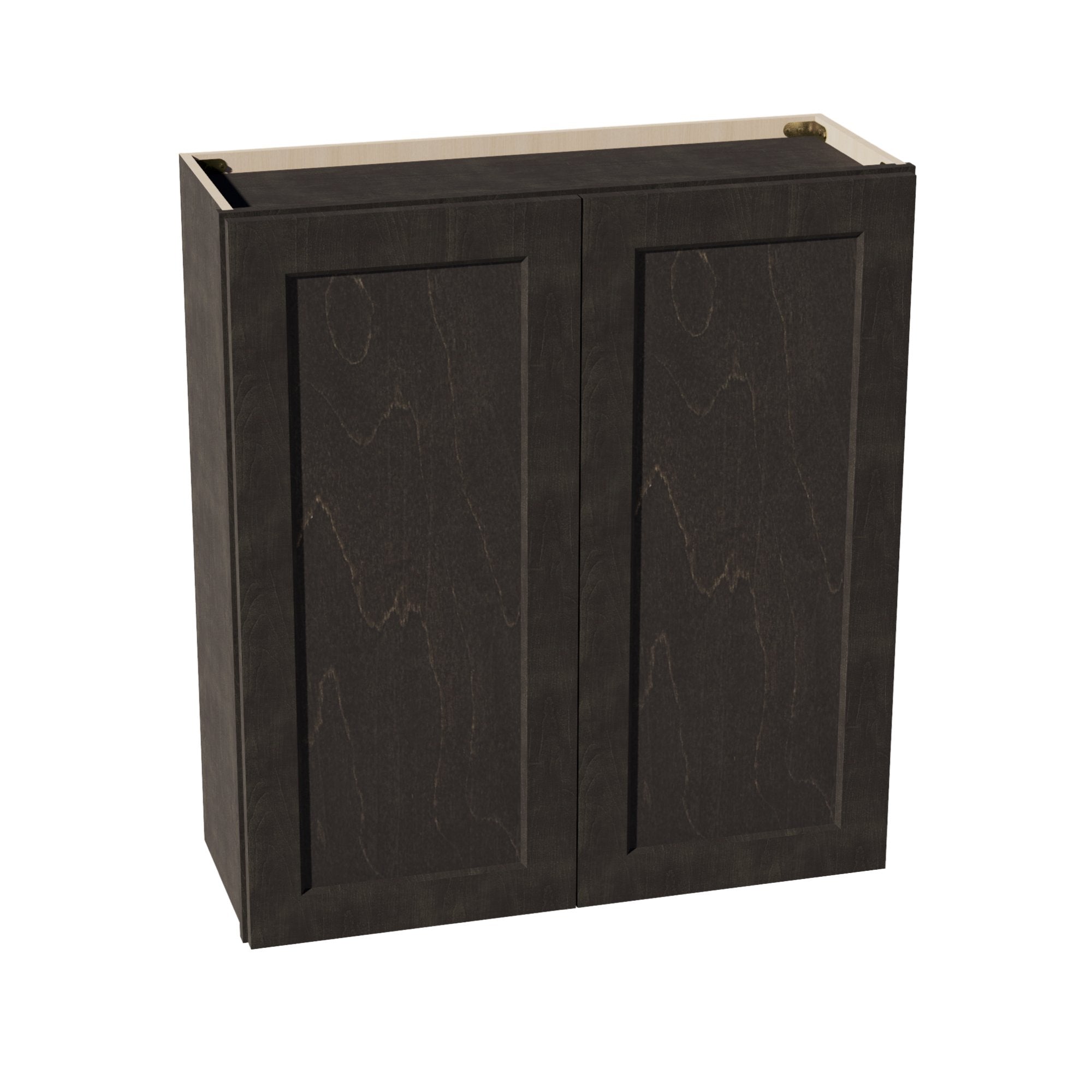 HG-W3336: Dark Gray Shaker 33"W x 36"H 2 Doors & 2 Shelves Standard Wall Cabinet