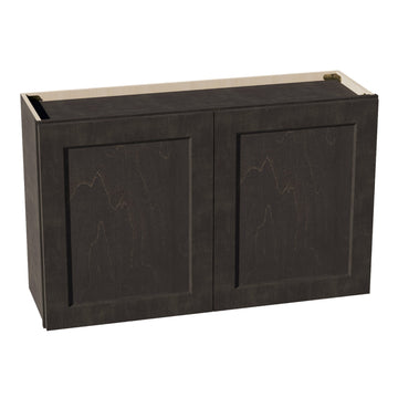 HG-W3624: Dark Gray Shaker 36"W x 24"H 2 Doors Standard Wall Bridge Cabinet