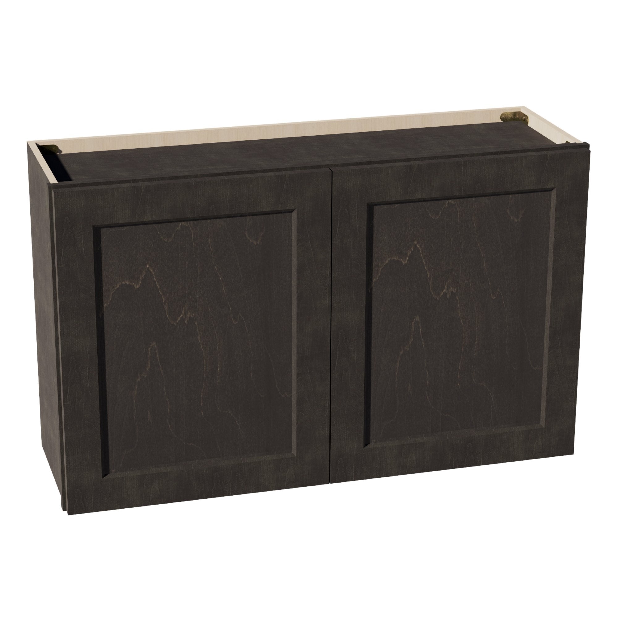 HG-W3924: Dark Gray Shaker 39"W x 24"H 2 Doors Standard Wall Bridge Cabinet