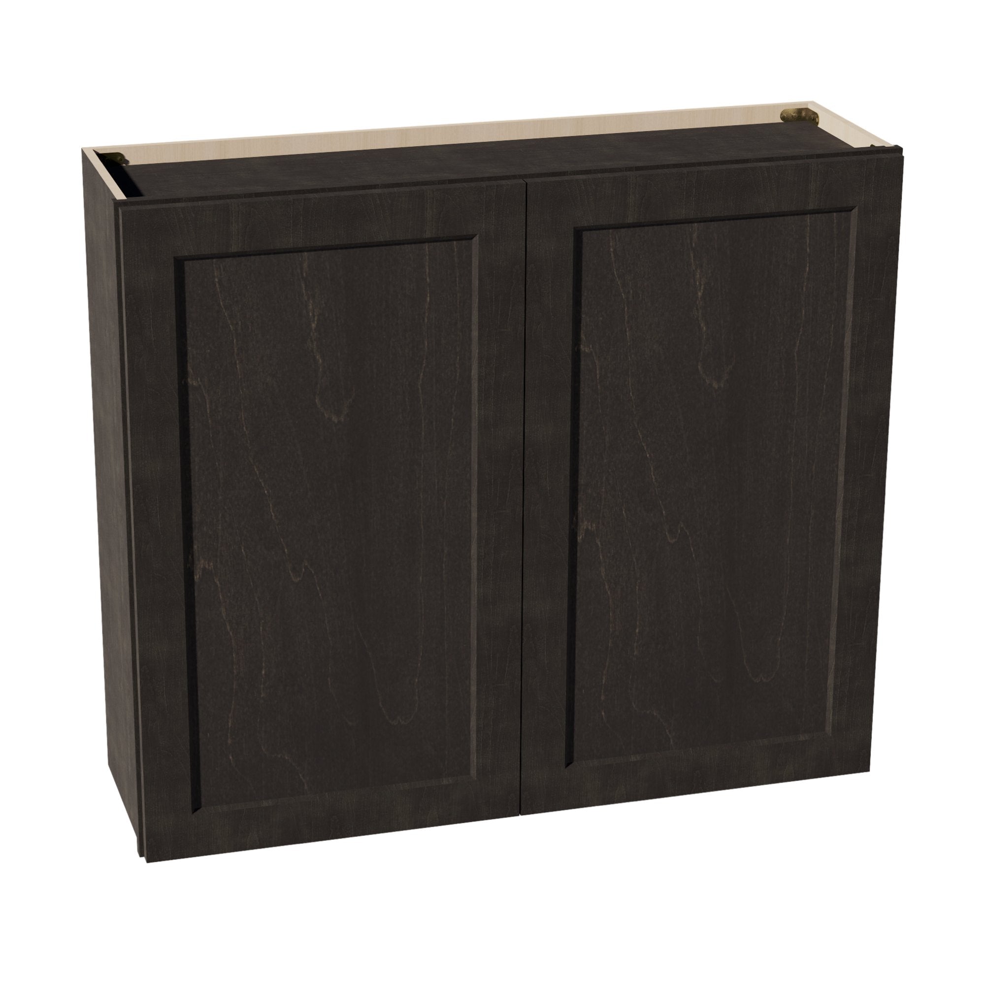 HG-W4236: Dark Gray Shaker 42"W x 36"H 2 Doors & 2 Shelves Standard Wall Cabinet