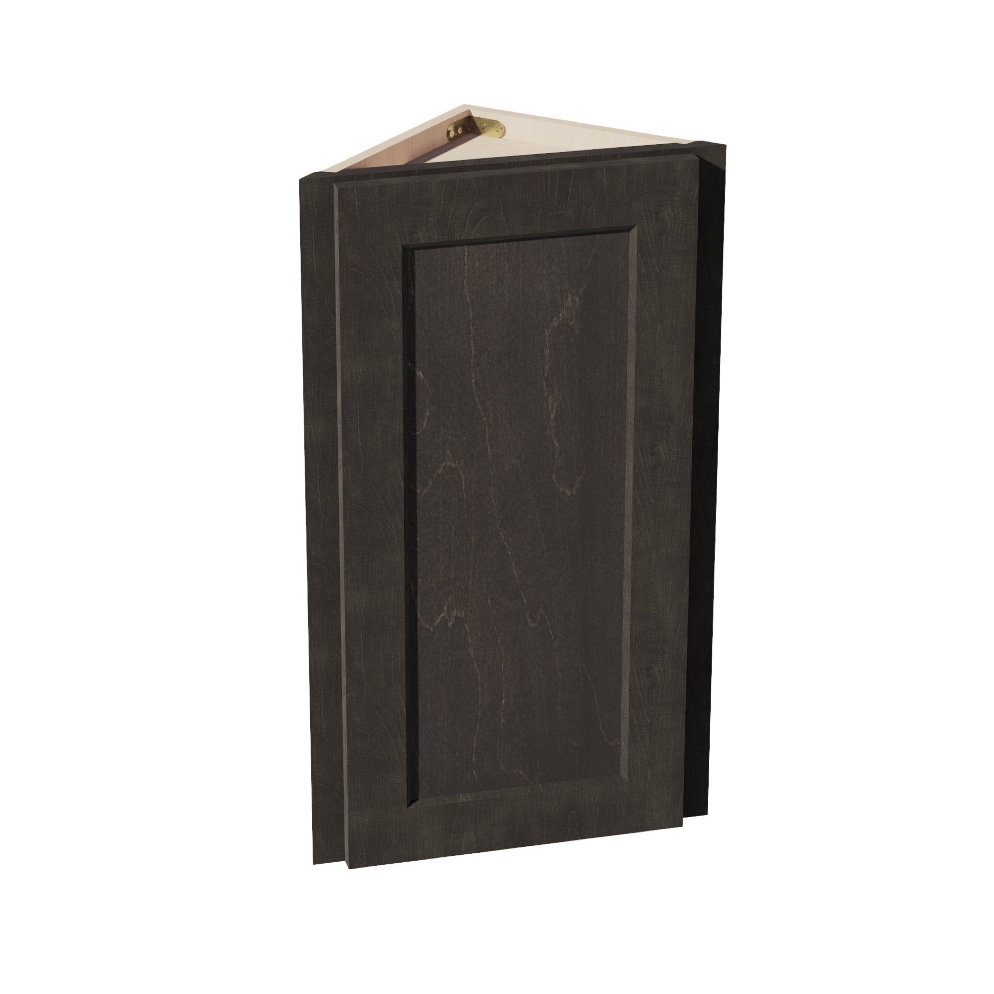 HG-WAE1230: Dark Gray Shaker 12"W x 30"H x 12"D 1 Door & 2 Shelves Wall Angle End Cabinet