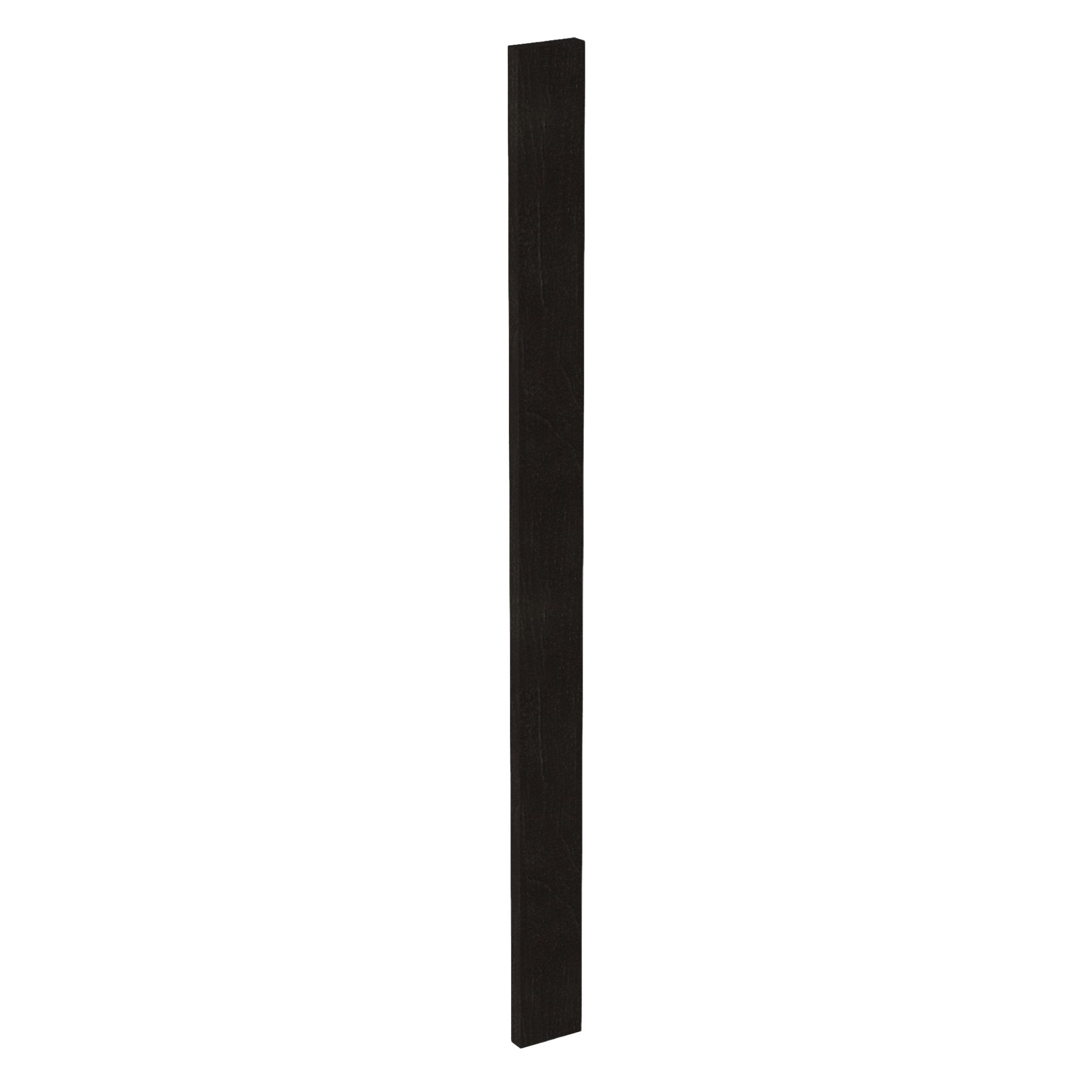 HG-WF342: Dark Gray Shaker 03"W x 42"H Wall Cabinet Filler