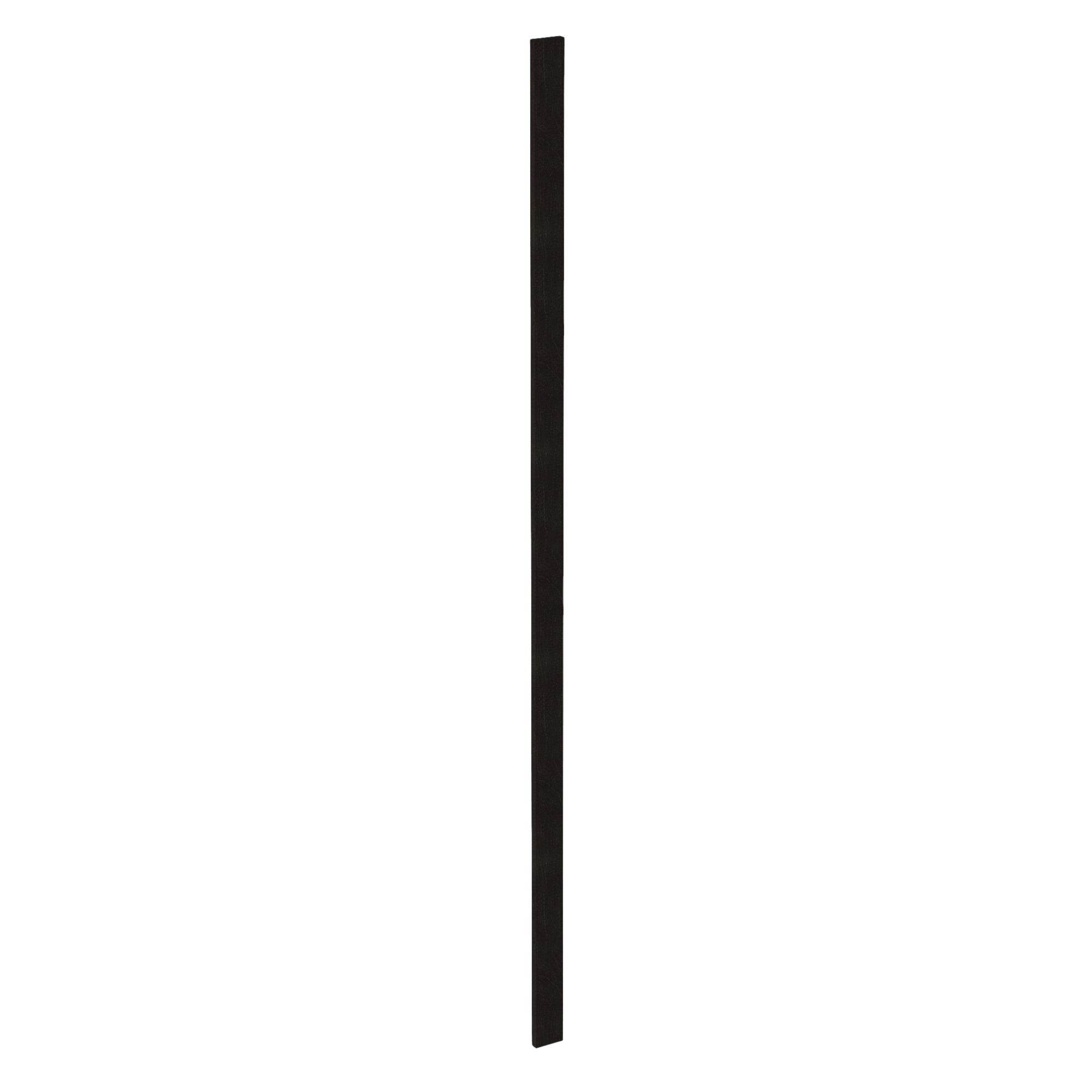 HG-WF396: Dark Gray Shaker 03"W x 96"H Wall Cabinet Filler