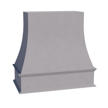 HLG-WRH3636: Light Gray Shaker 36"W x 36"H Wood Wall Mounted Range Hoods
