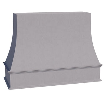 HLG-WRH4836: Light Gray Shaker 48"W x 36"H Wood Wall Mounted Range Hoods