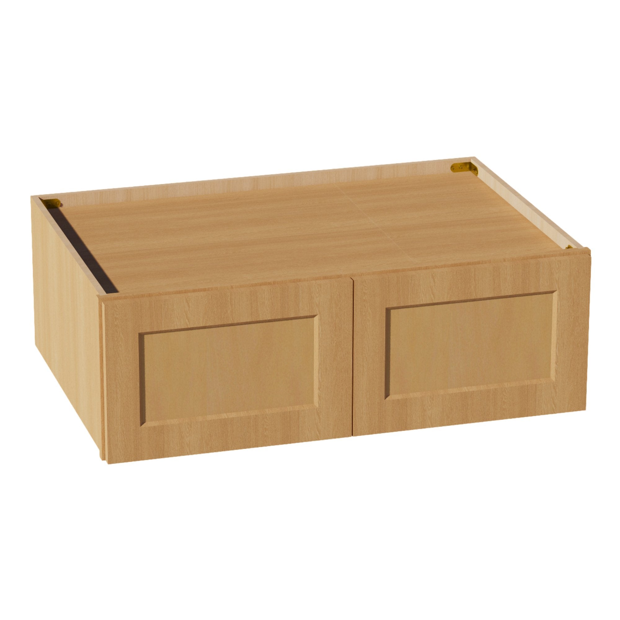 HT-W361224: Timber Wood Shaker 36"W x 12"H x 24"D 2 Doors Standard Bridge Wall Cabinet