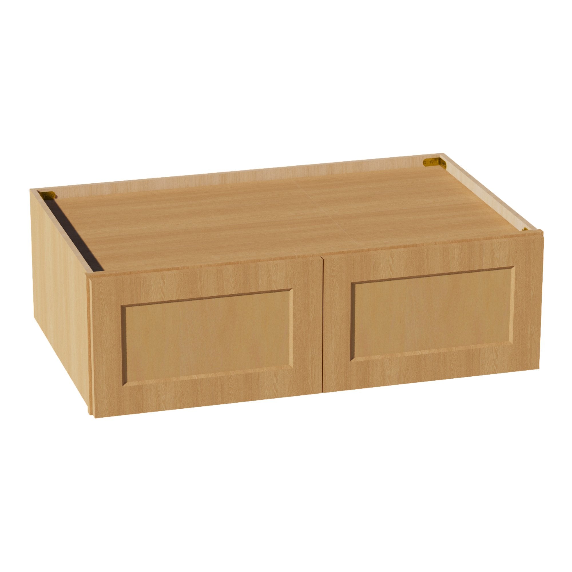 HT-W391224: Timber Wood Shaker 39"W x 12"H x 24"D 2 Doors Standard Bridge Wall Cabinet