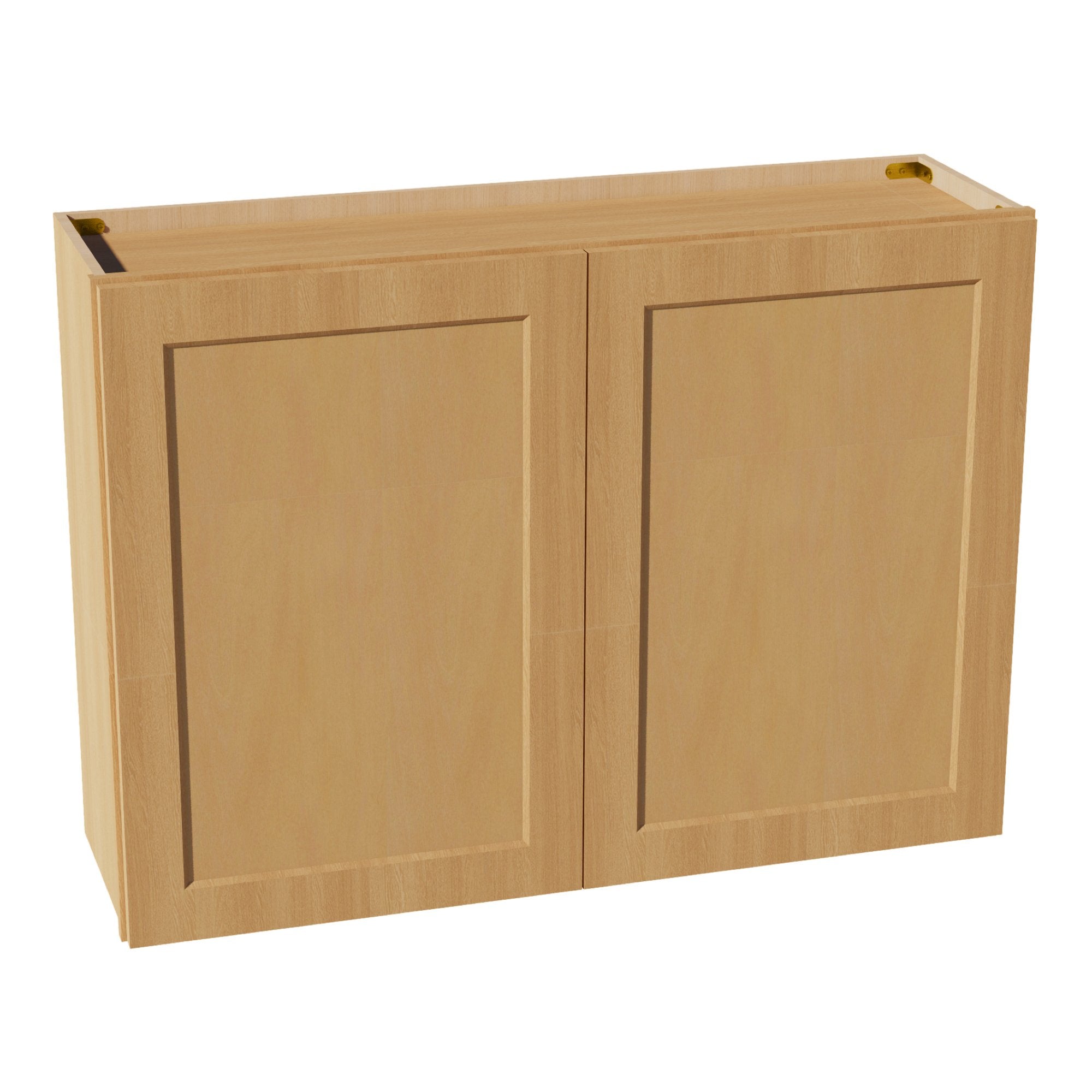 HT-W4230: Timber Wood Shaker 42"W x 30"H 2 Doors & 2 Shelves Standard Wall Cabinet