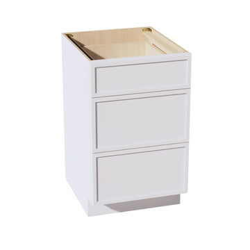 SF-DB21: Frost White Slim Shaker 21" 3 Drawers Base Cabinet